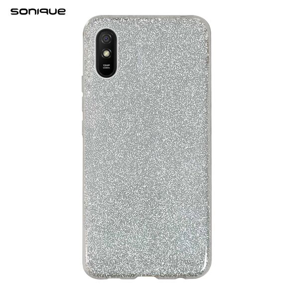 Θήκη Σιλικόνης Sonique Shiny Xiaomi Redmi 9A / Redmi 9AT Ασημί - Sonique - Ασημί - Redmi 9A, Redmi 9AT