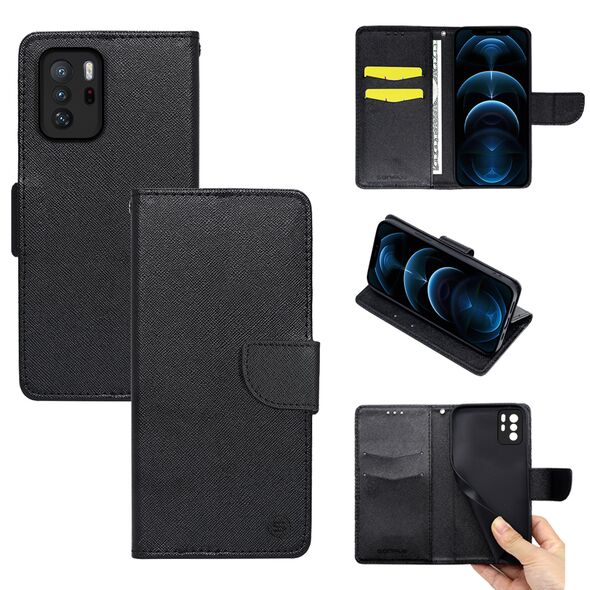 Θήκη Πορτοφόλι Sonique Trend Wallet Xiaomi Poco X3 GT Μαύρο - Sonique - Μαύρο - Poco X3 GT - Θήκη Πορτοφόλι