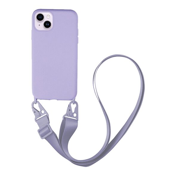 Θήκη Σιλικόνης με Strap CarryHang Sonique Apple iPhone 14 Plus Λιλά - Sonique - Λιλά - iPhone 14 Plus