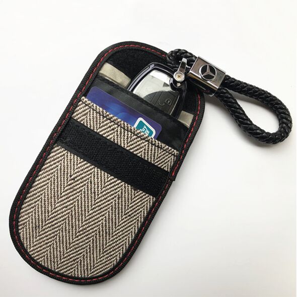 Techsuit RFID Key and Card Holder, 12.5x9 - Techsuit (AF1) - Beige 5949419151512 έως 12 άτοκες Δόσεις