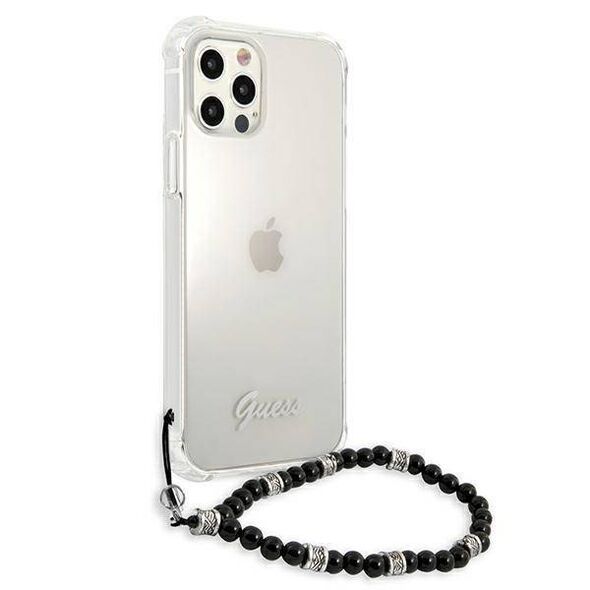 Original Case IPHONE 12 PRO MAX Guess Hardcase Black Pearl (GUHCP12LKPSBK) transparent 3666339003715