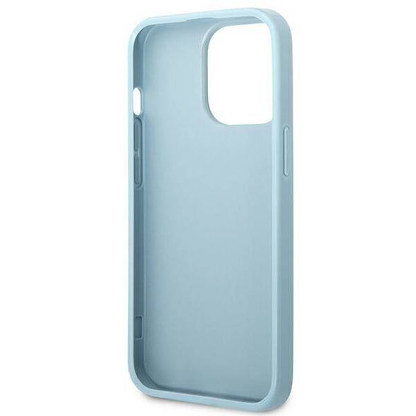 Original Case IPHONE 13 PRO Guess Hardcase Saffiano 4G Small Metal Logo (GUHCP13LPS4MB) blue 3666339048020