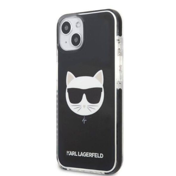 Original Case IPHONE 13 MINI Karl Lagerfeld Hardcase Choupette Head black 3666339048488