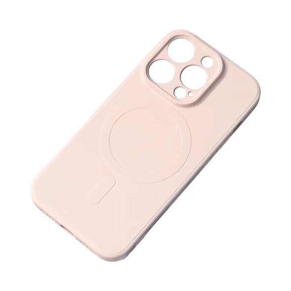 MagSafe compatible silicone case for iPhone 15 Silicone Case - pink