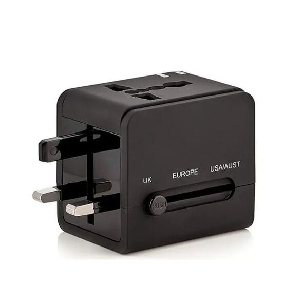 Techsuit Plug Adapter PD20W, QC, USB, Type-C, EU, UK, AUS, US - Techsuit (HHT148) - Black 5949419191754 έως 12 άτοκες Δόσεις