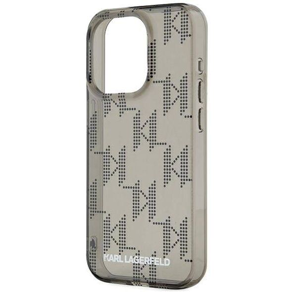 Original Case APPLE IPHONE 15 PRO Karl Lagerfeld Hardcase IML Mono KL Pattern & Cord (KLHCP15LHKDPNSK) black 3666339258269