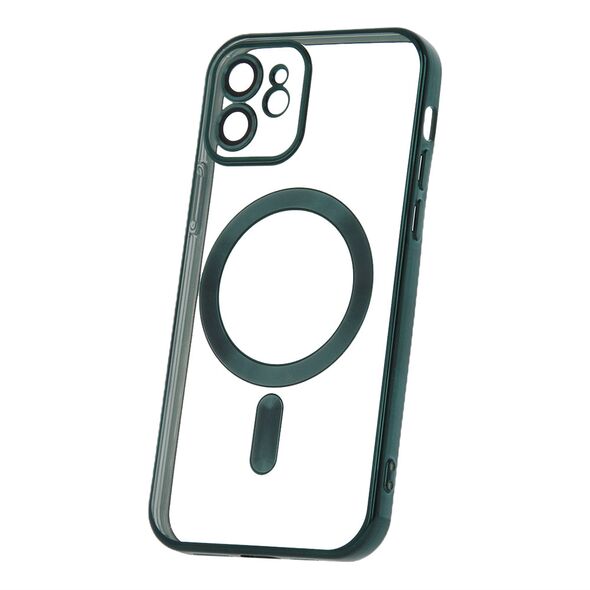 Color Chrome Mag - Apple iPhone 14 (6.1) kameravédős, MagSafe tok zöld 5900495070708