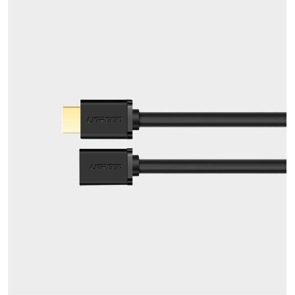 HDMI male to HDMI female cable UGREEN HD107, FullHD, 3D, 2m (black) 6957303811427