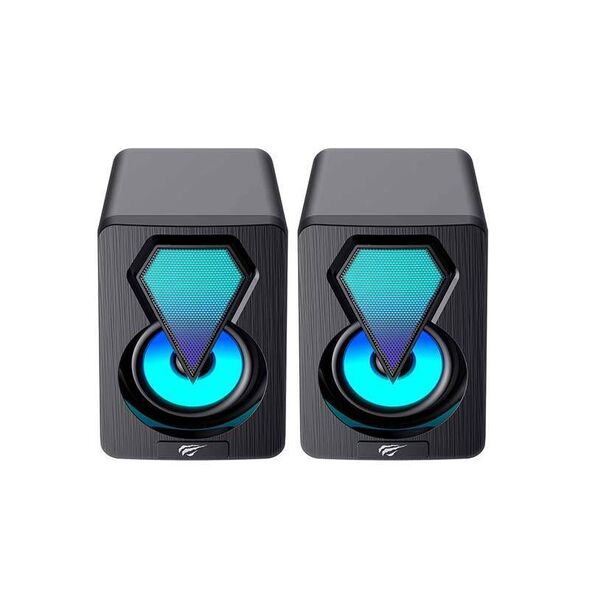 Havit SK210mini PRO computer speakers 2.0 RGB (black) 6939119040260