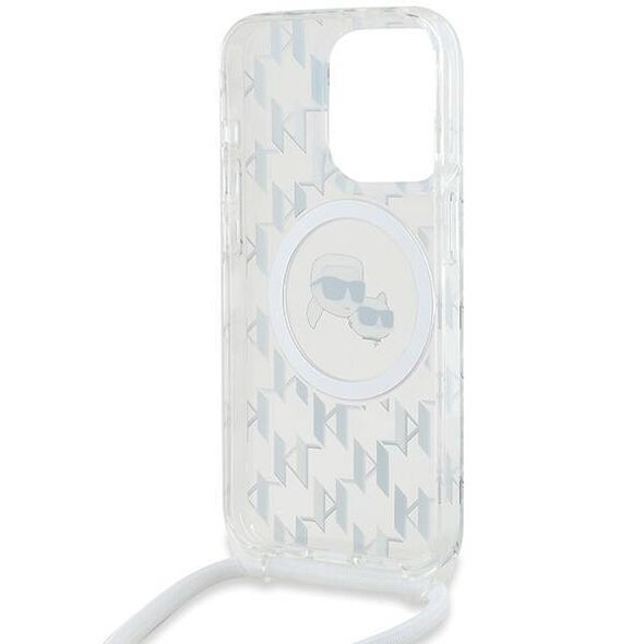 Original Case APPLE IPHONE 15 PRO MAX Karl Lagerfeld Hardcase Silicone Choupette Head MagSafe (KLHMP15XHCKCKLCT) transparent 3666339286873