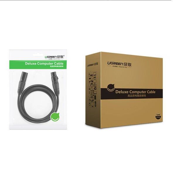 UGREEN AV130 XLR female to XLR male cable - 2m (black) 6957303802432