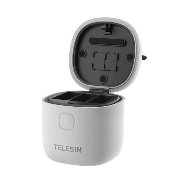 Telesin 3-slot waterproof charger Allin box for GoPro Hero 9 / Hero 10 (GP-BTR-904-GY) 6972860174013