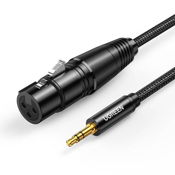 UGREEN AV182 XLR to jack 3.5mm AUX 1m (black) 6957303827633