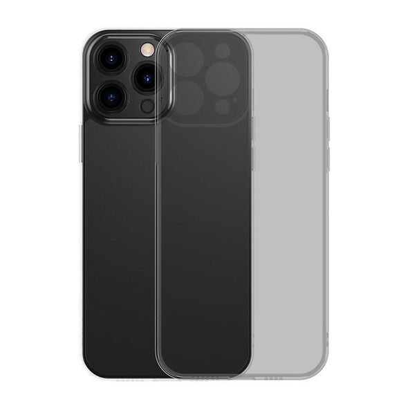 Baseus Frosted Glass Case for iPhone 13 PRO (black) + tempered glass 6932172627706