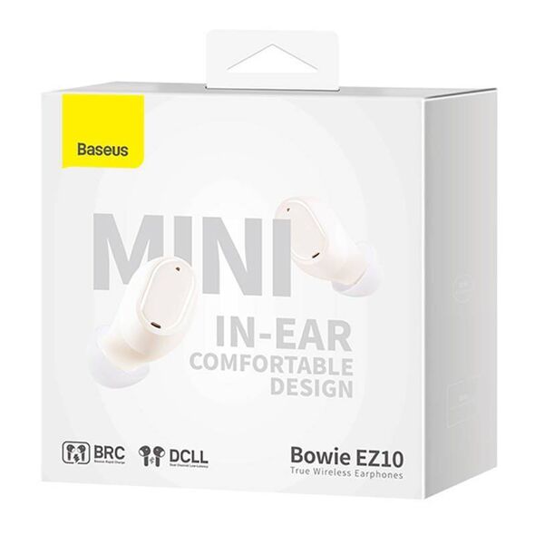 Wireless earphones Baseus Bowie EZ10 (white) 6932172630867