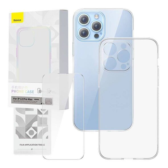 Case IPHONE 13 PRO MAX Baseus Corning & Tempered glass transparent 6932172629748