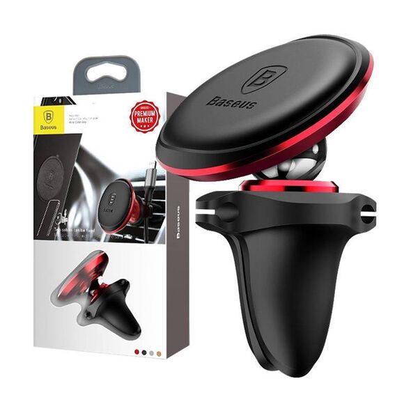 Car Mount Holder Baseus Magnetic Air Vent Red OS 6932172648770