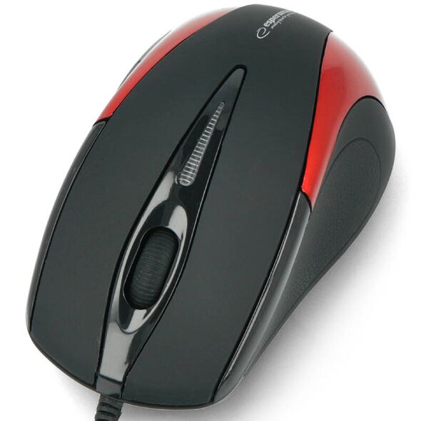 Wired Optical USB Mouse Esperanza EM-102R Red 5905784767055