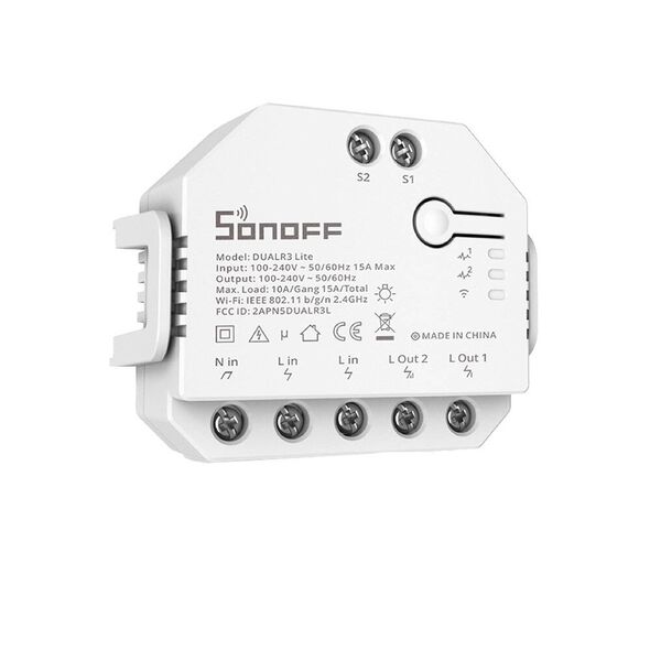 Sonoff  031124  DUALR3 Lite έως και 12 άτοκες δόσεις 6920075776966