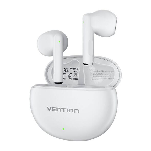 Vention Wireless earphones, Vention, NBKW0, Earbuds Elf E06 (white) 063893  NBKW0 έως και 12 άτοκες δόσεις 6922794781269