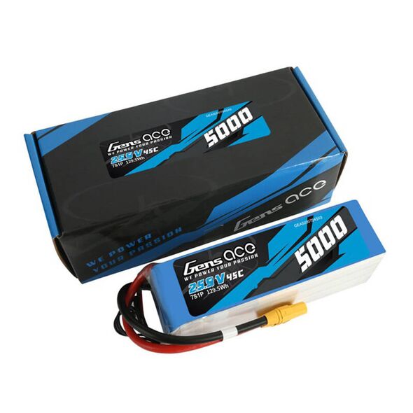 Gens ace Gens ace 5000mAh 25.9V 45C 7S1P Lipo Battery Pack with XT90 019871  GEA50007S45X9 έως και 12 άτοκες δόσεις 6928493359556