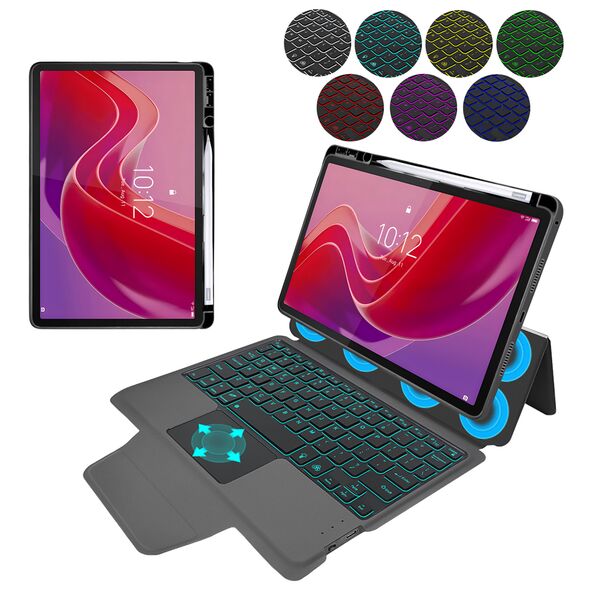 Techsuit Husa cu Tastatura pentru Lenovo Tab M11 - Techsuit KeyTab Pro - Black 5949419148789 έως 12 άτοκες Δόσεις