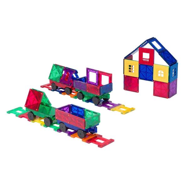 Playmags Magnetic tiles 3D Train Playmags 153 - 50 pcs set 068170  153 έως και 12 άτοκες δόσεις 5906168437274