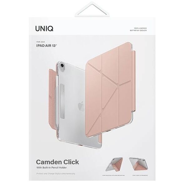 Case iPad Air 13" (2024) UNIQ Camden Click Pink 8886463688793