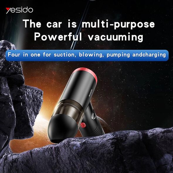 Yesido Vacuum Cleaner with Blow & Vacuum Function 96W, 2000mAh - Yesido (VC06) - Black 6942314400562 έως 12 άτοκες Δόσεις