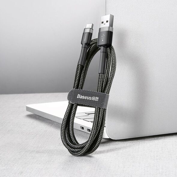 Baseus Cafule cable USB-C 3A 0.5m (Gray+Black) 6953156278189