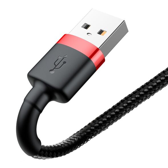 Baseus Cafule USB Lightning Cable 2.4A 1m (Red+Black) 6953156274983