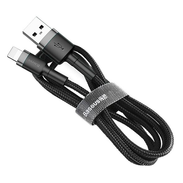 Baseus Cafule USB Lightning Cable 2,4A 1m (Gray+Black) 6953156274976