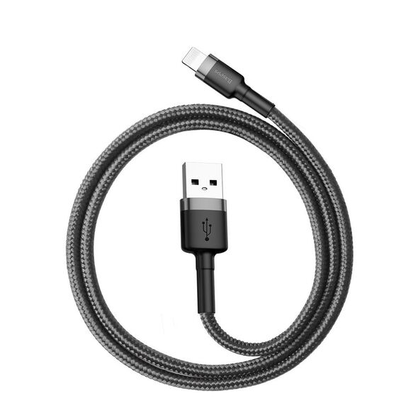 Baseus Cafule USB Lightning Cable 2,4A 1m (Gray+Black) 6953156274976