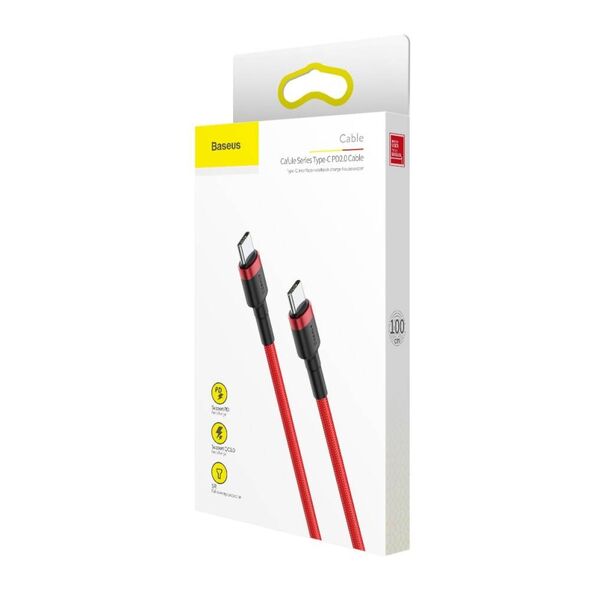 Baseus Cafule Cable USB-C PD 2.0 QC 3.0 60W 1m (Red) 6953156285194