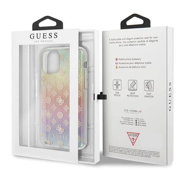 Original Case IPHONE 11 PRO Guess Multicolor Hard Case Iridescent 4G Peony (GUHCN58PEOML) multicolored 3700740461570