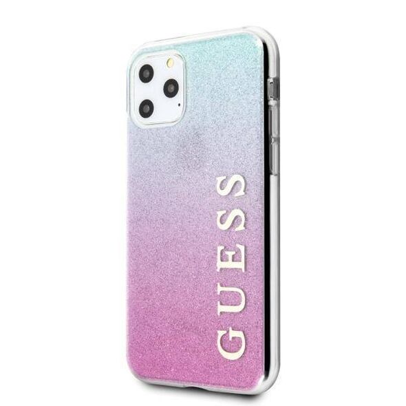 Original Case IPHONE 11 PRO MAX Guess Hard Case Glitter Gradient (GUHCN65PCUGLPBL) blue & pink 3700740469224