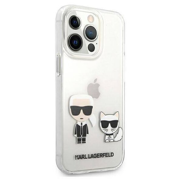 Original Case IPHONE 13 PRO MAX Karl Lagerfeld Hardcase Karl & Choupette (KLHCP13XCKTR) transparent 3666339027407