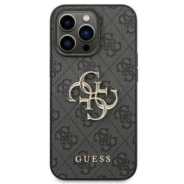 Original Case IPHONE 14 PRO MAX Guess Hardcase 4G Big Metal Logo gray 3666339066277