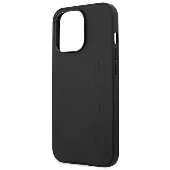 Case IPHONE 14 PRO MAX Mercedes AMG Hardcase Leather Hot Stamped (AMHCP14XDOLBK) black 3666339071332