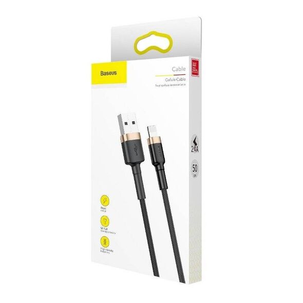 Baseus Cafule Cable USB Lightning 2A 3m (Gold+Black) 6953156296329