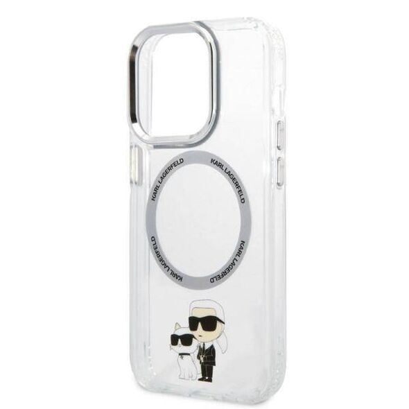 Original Case IPHONE 14 PRO MAX Karl Lagerfeld Hardcase IML NFT Karl&Choupette Magsafe (KLHMP14XHNKCIT) transparent 3666339087630