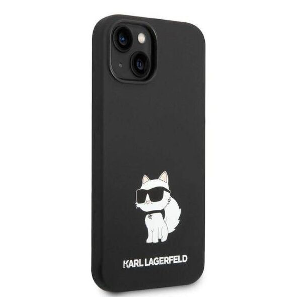 Case IPHONE 14 PLUS Karl Lagerfeld Hardcase Silicone Choupette (KLHCP14MSNCHBCK) black 3666339086732