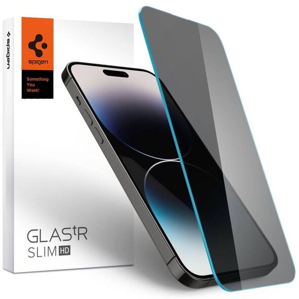 Tempered Glass IPHONE 14 PRO MAX Spigen Glas.tr Slim Privacy 8809811866469