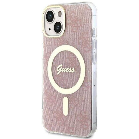 Original Case IPHONE 14 PLUS Guess Hardcase 4G MagSafe (GUHMP14MH4STP) pink 3666339127237