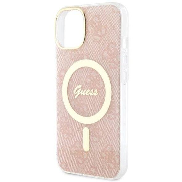 Original Case IPHONE 14 PLUS Guess Hardcase 4G MagSafe (GUHMP14MH4STP) pink 3666339127237