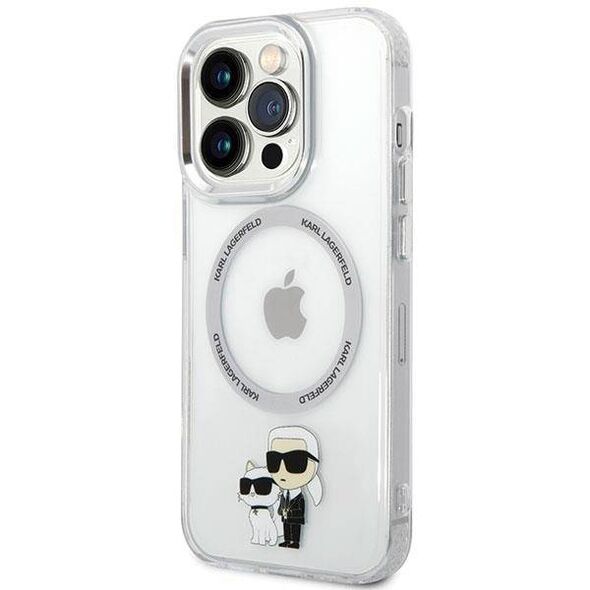 Original Case IPHONE 13 PRO Karl Lagerfeld Hardcase Iconic Karl&Choupette Magsafe (KLHMP13LHNKCIT) transparent 3666339126346