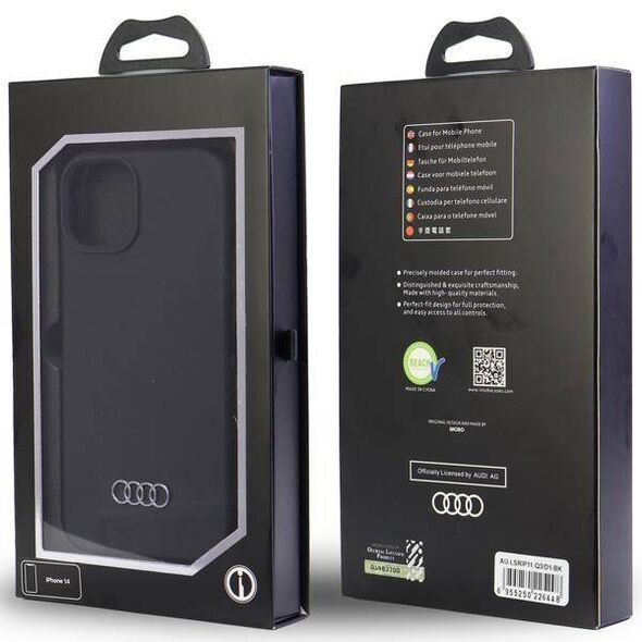 Original Case IPHONE 11 Audi Silicone Case (AU-LSRIP11-Q3/D1-BK) black 6955250226448