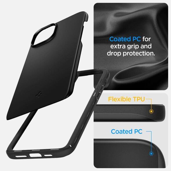 Case APPLE IPHONE 15 Spigen Thin Fit black 8809896750974