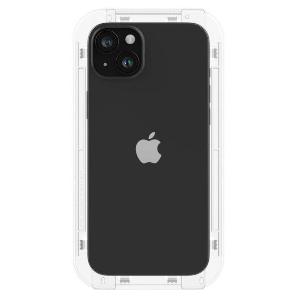 Tempered Glass APPLE IPHONE 15 PLUS Spigen Glas.tr "EZ Fit" black 8809896752114