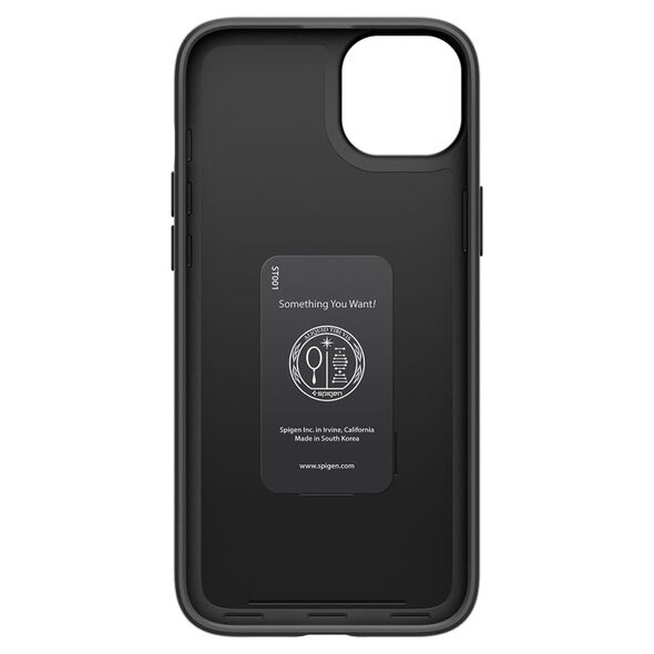 Spigen Husa pentru iPhone 15 Plus - Spigen Thin Fit - Black 8809896749787 έως 12 άτοκες Δόσεις